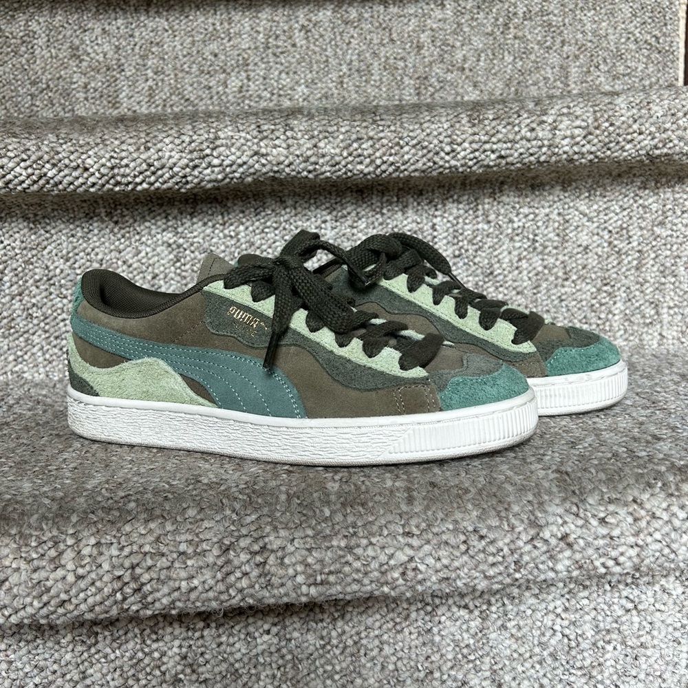 Puma Suede Trippy Lace Up Green